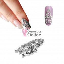 Decoratiuni 3D Metalice 037 Argintii Full Tips 